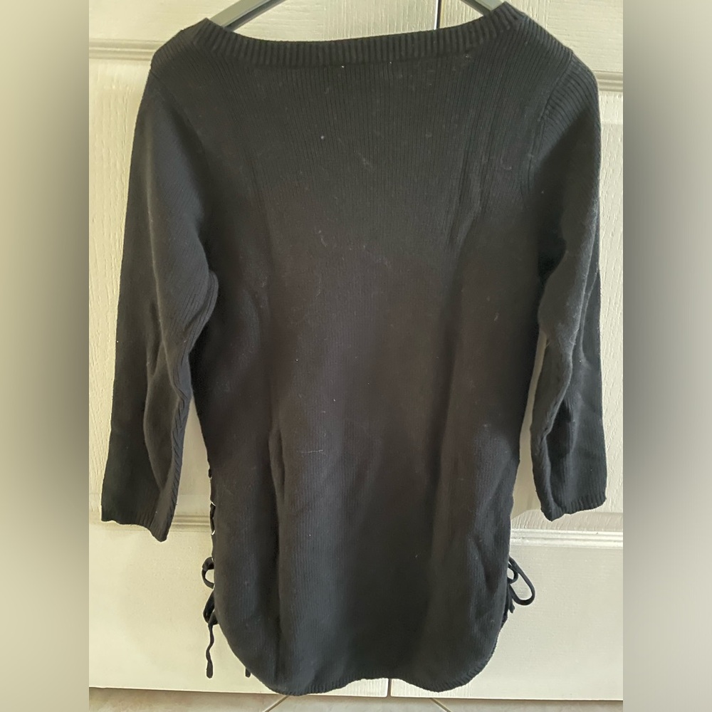 Ricki's Black Ribbed Sweater - Picture 2 of 6